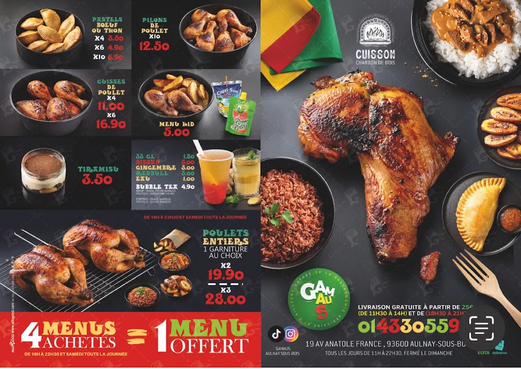 Menu_Gamaus Drancy_Drancy_image_1