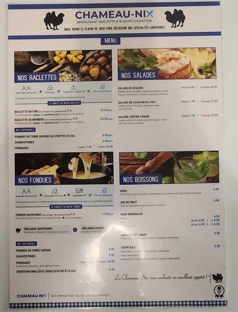 Menu_Chameau-Nix_Drancy_image_1