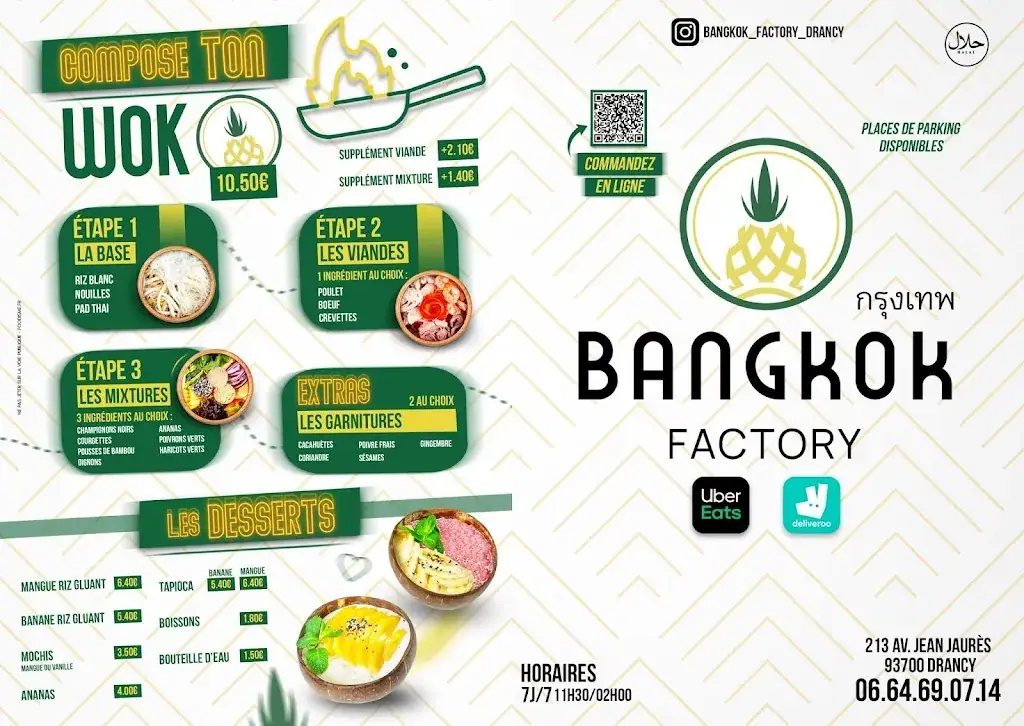Menu_Bangkok Factory Drancy_Drancy_image_1