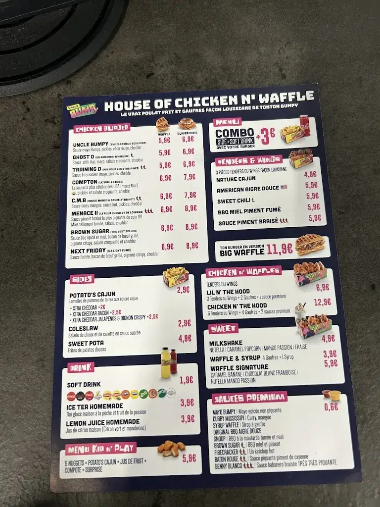 Menu_Uncle Bumpy - Drancy_Drancy_image_1