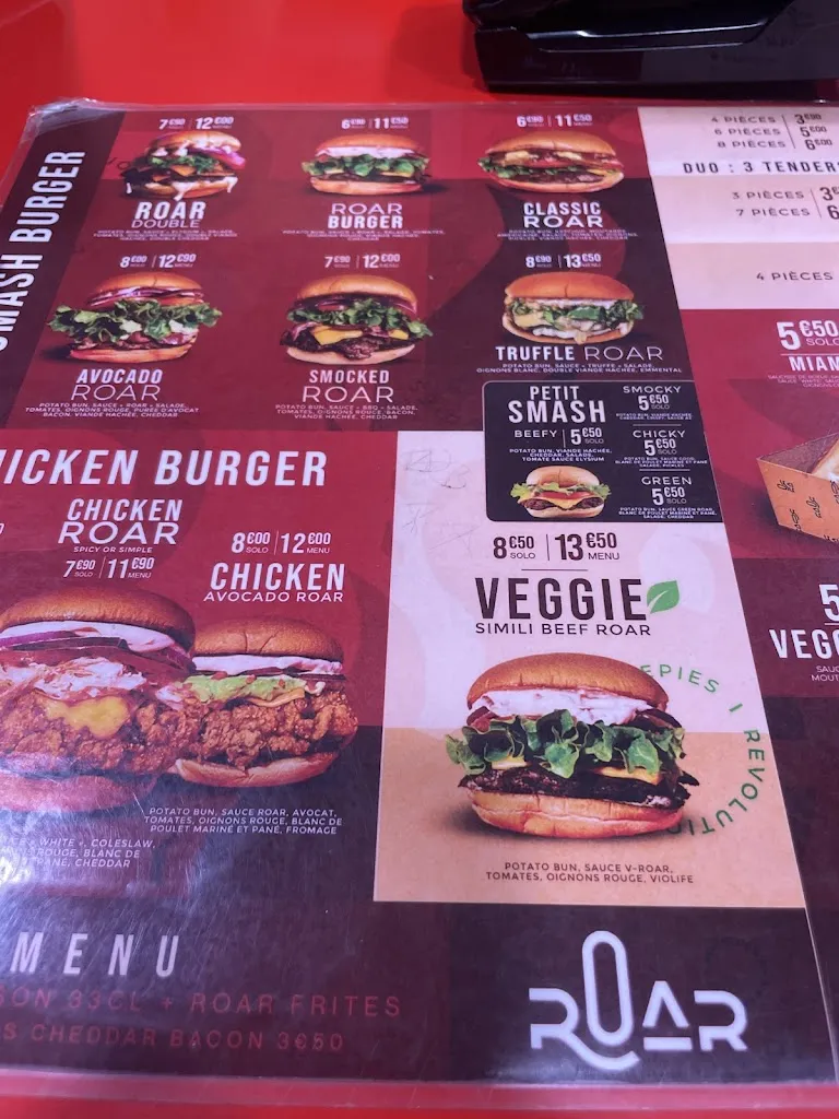 Menü_ROAR Burger // Smash burger & Flavours ️‍ Drancy_Drancy_Bild_4