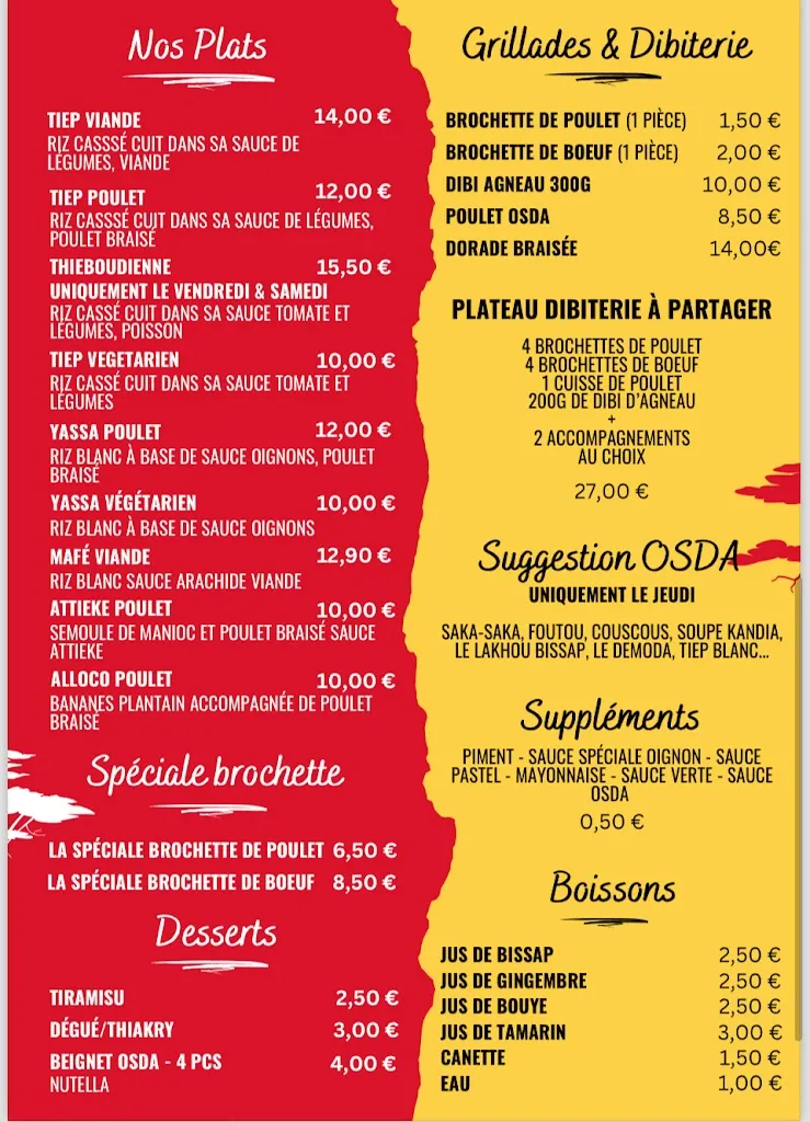 Menu_o'saveurs d'afrique_Élancourt_image_2