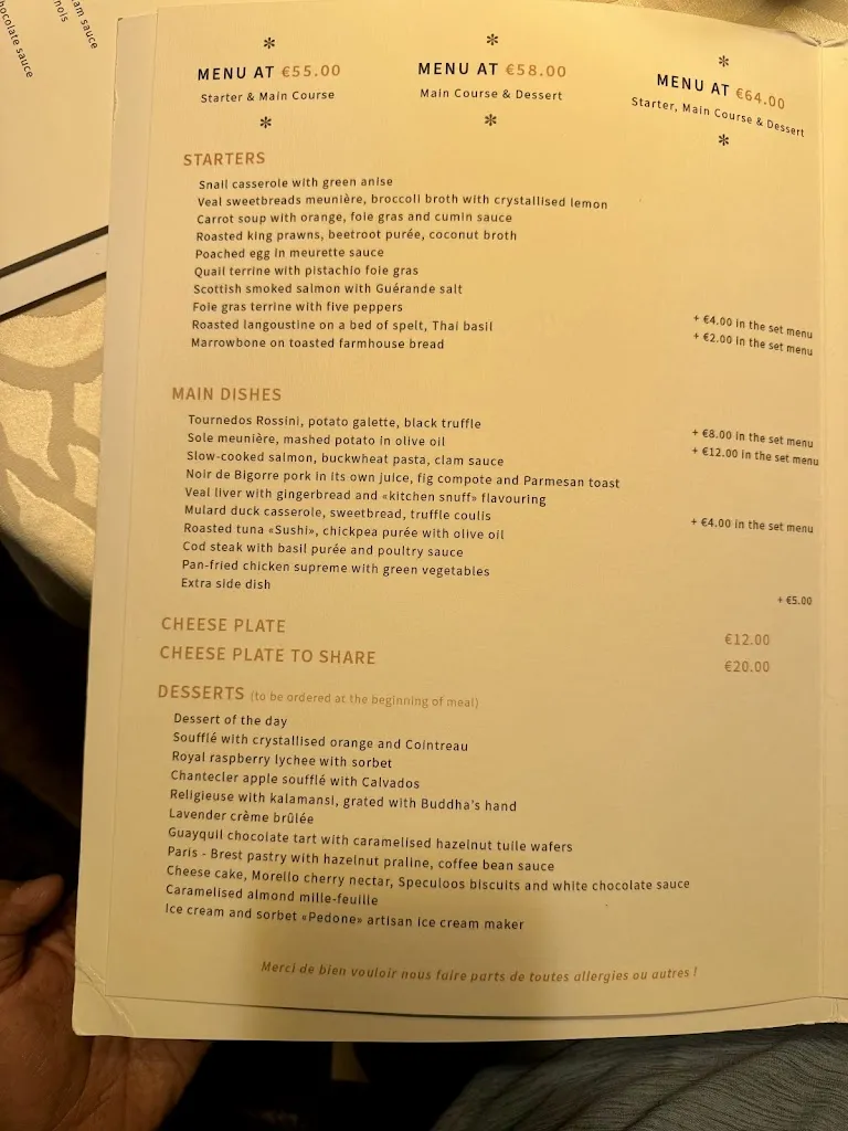 Menu_Le Tournesol_Courbevoie_image_3