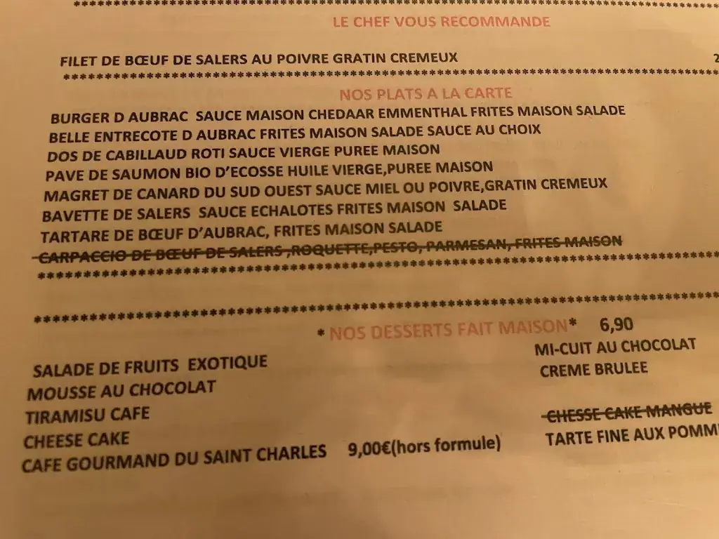 Menu_Le Charlie's_Courbevoie_image_3