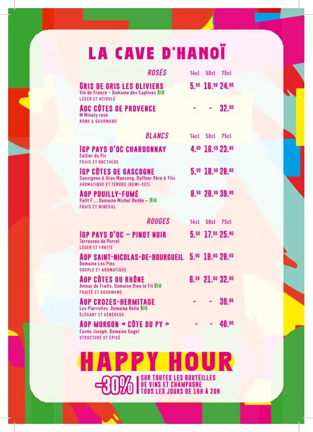 Menu_Hanoi Ca Phe_Puteaux_image_1