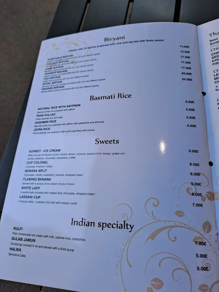 Menu_Restaurant Le Lassani_Courbevoie_image_2