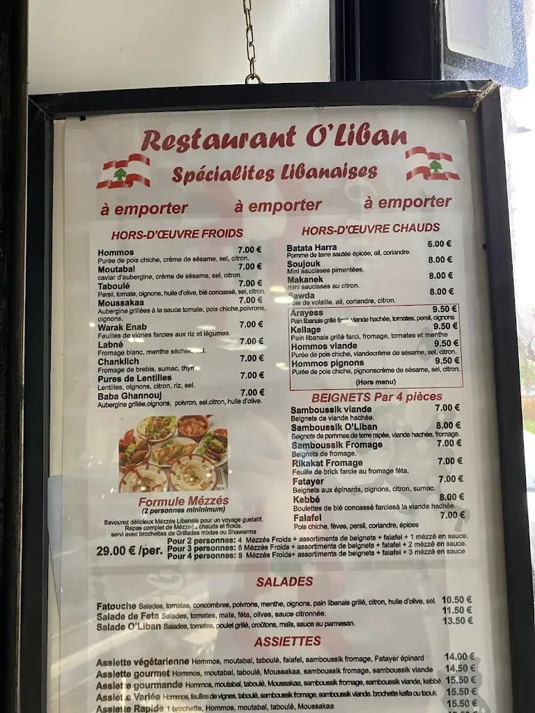 Menu_O Liban_Courbevoie_image_3
