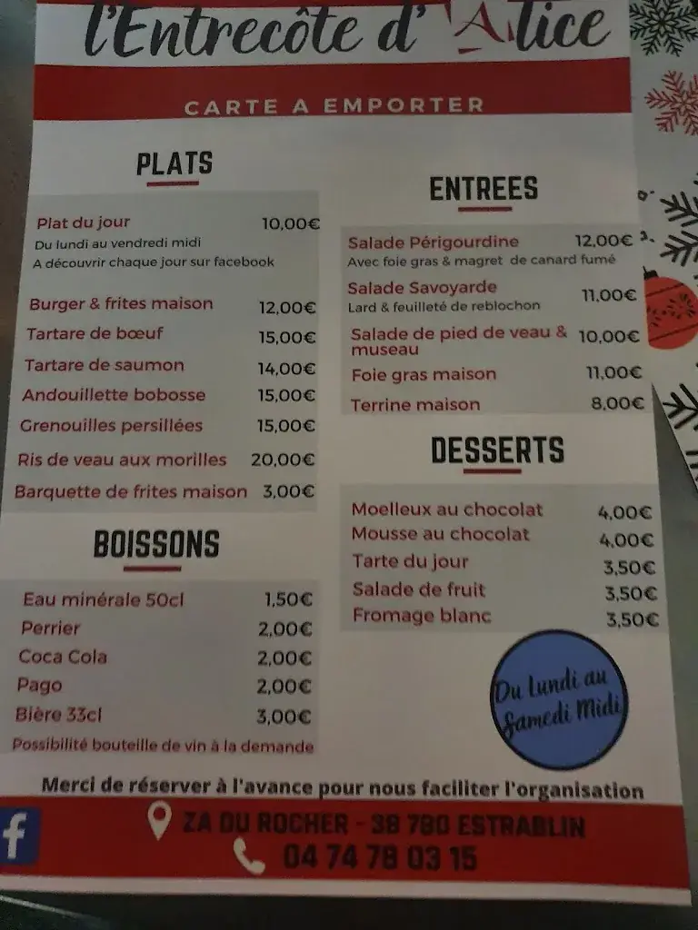 Menu_L’Entrecôte d’Alice_Estrablin_image_3