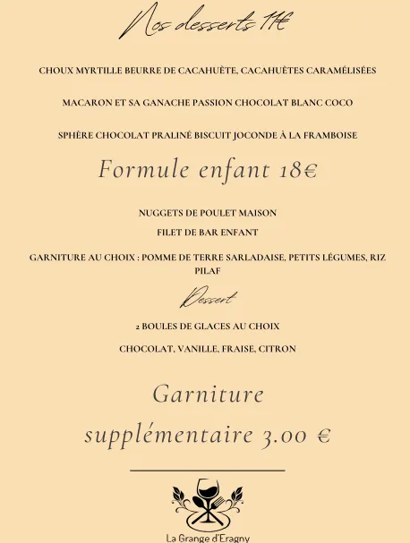 Menu_La Grange d'Eragny_Éragny_image_3