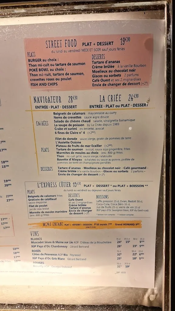 Menu_La Criée Eragny_Éragny_immagine_1