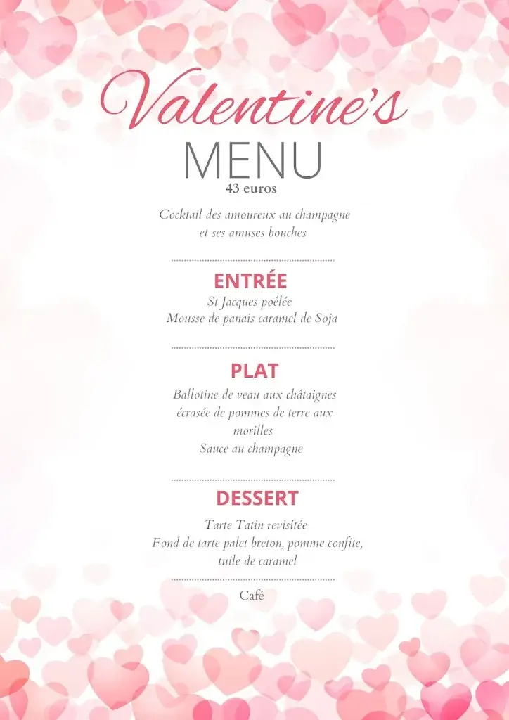 Menu_LE BISTROT DE L'HÔTEL ACADIE_Éragny_image_1