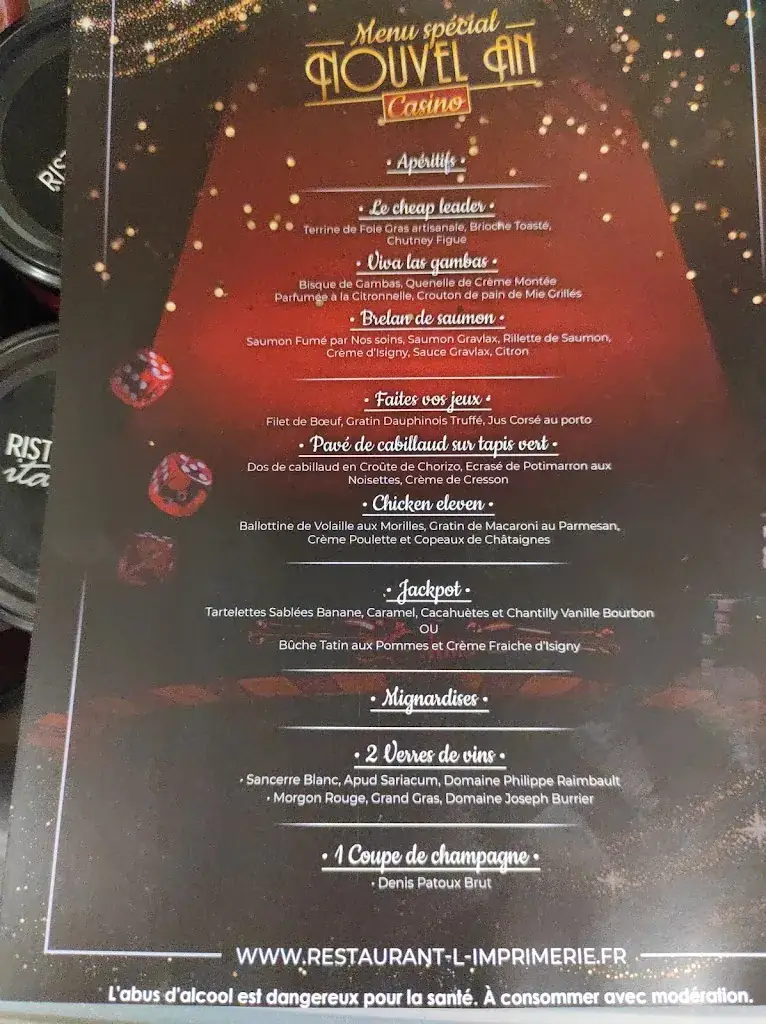 Menu_L'IMPRIMERIE - Brasserie traditionnelle à Ferrières en Brie_Ferrières-en-Brie_image_2