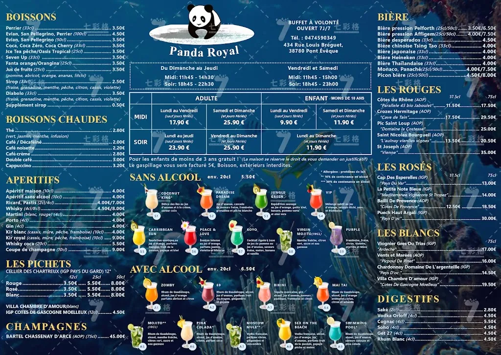 Menü_Panda Royal_Pont-Évêque_Bild_1