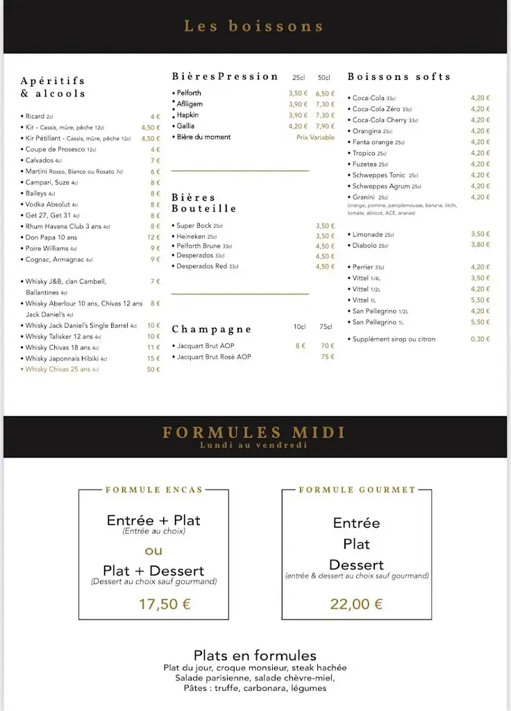 Menu_LE COLISEE BY MASSIMO_Ermont_image_2