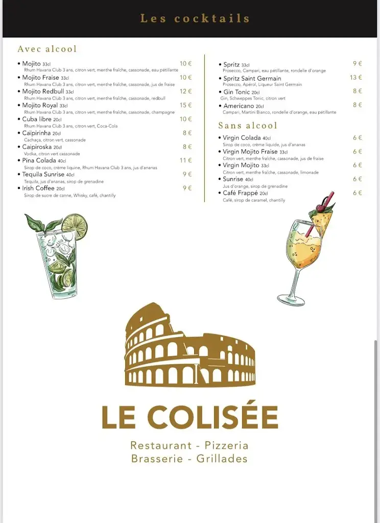 Menu_LE COLISEE BY MASSIMO_Ermont_image_3