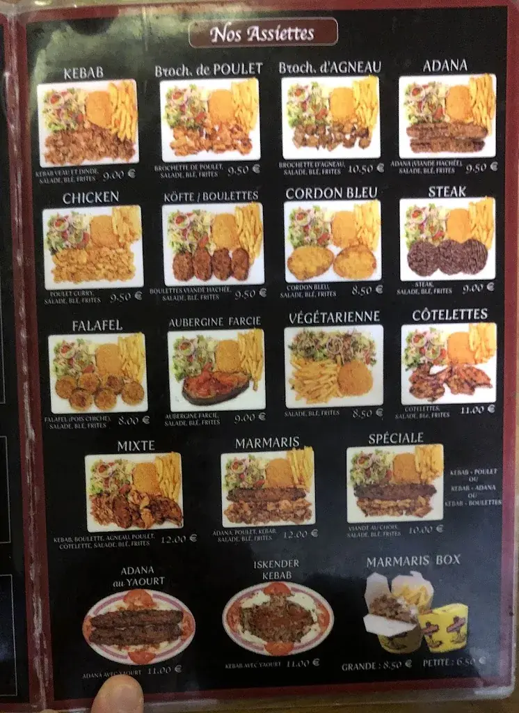 Menu_Marmaris Restaurant - Kebab_Eaubonne_immagine_2