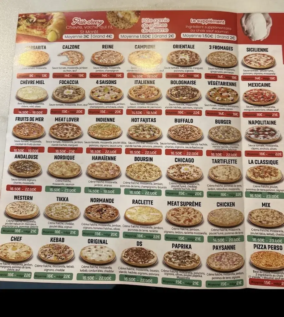 Menu_Pizza gino's_Eaubonne_image_2