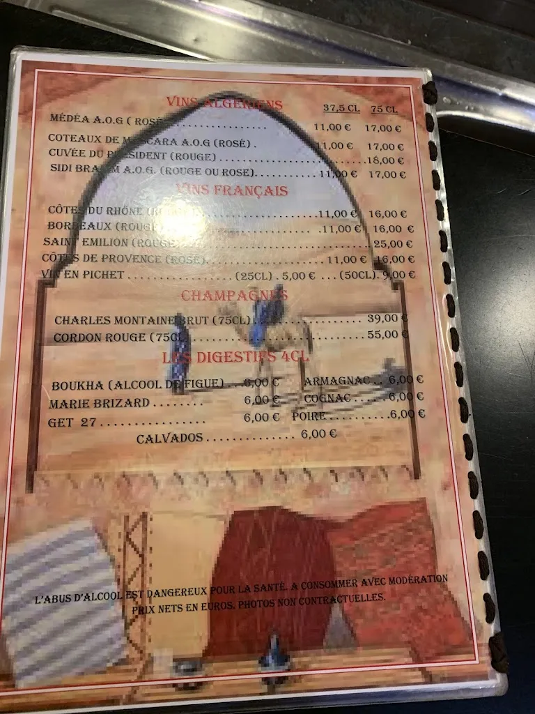 Menu_Aux Délices Du Maroc_Draveil_image_1