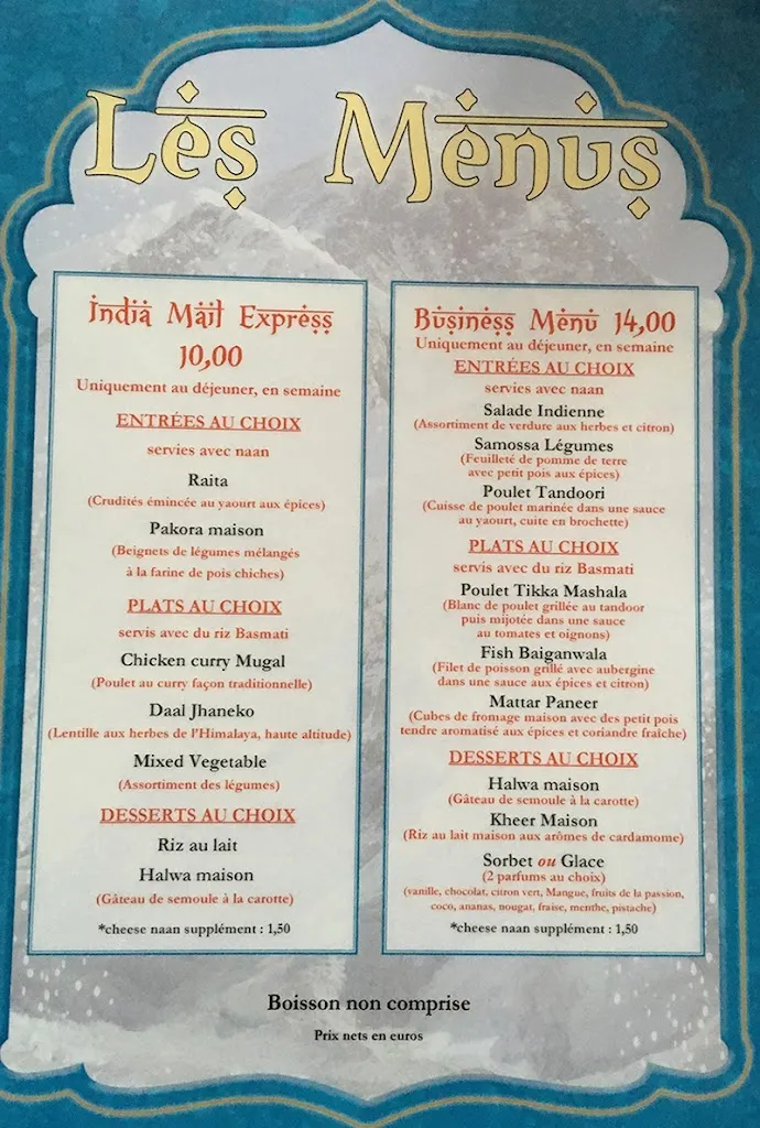 Menu_Maison de l'Himalaya_Draveil_image_2