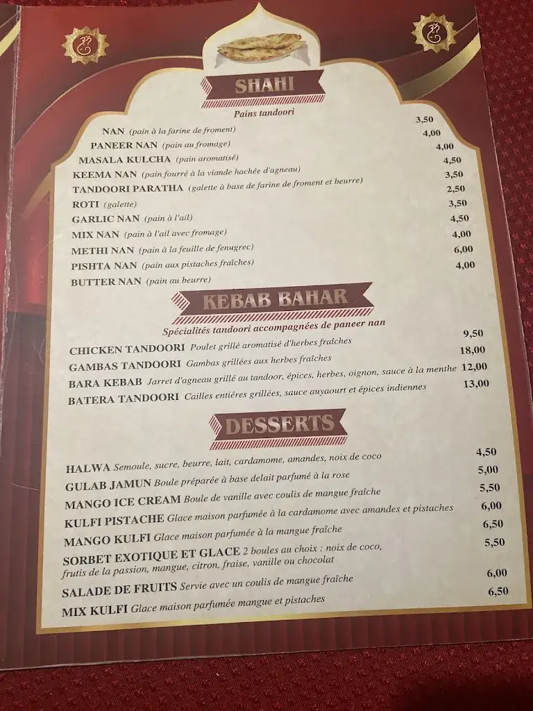 Menu_Bhameshwari Restaurant Indien_Draveil_image_4