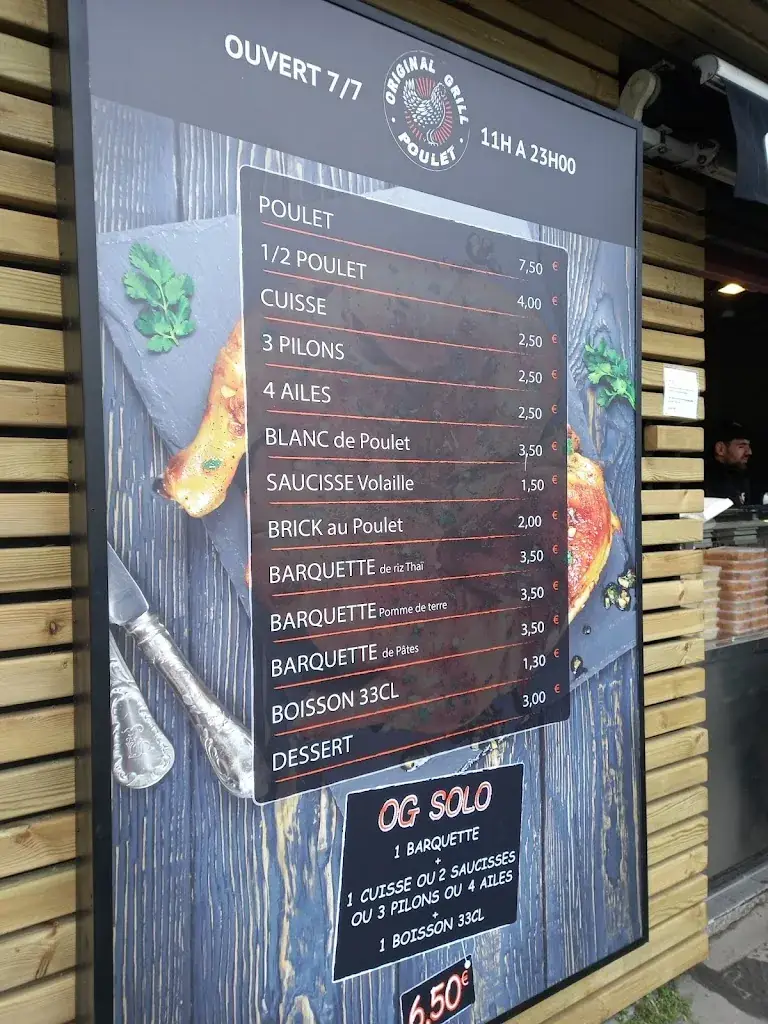 Menu_Original Grill Poulet_Draveil_image_1