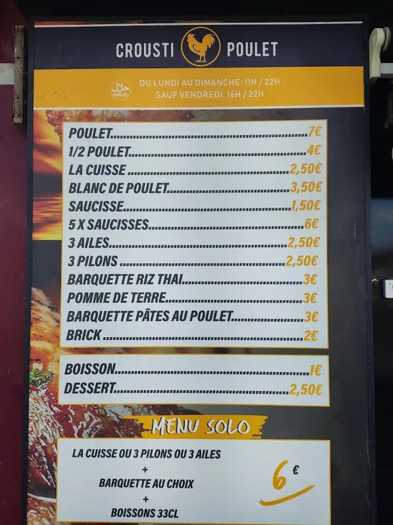 Menu_Original Grill Poulet_Draveil_image_2