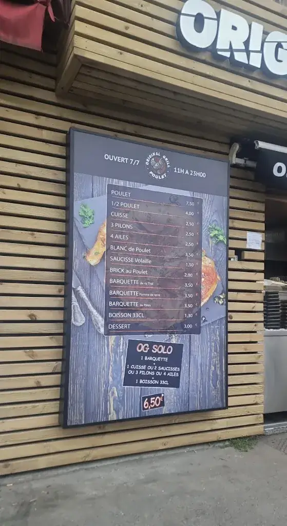 Menu_Original Grill Poulet_Draveil_image_3