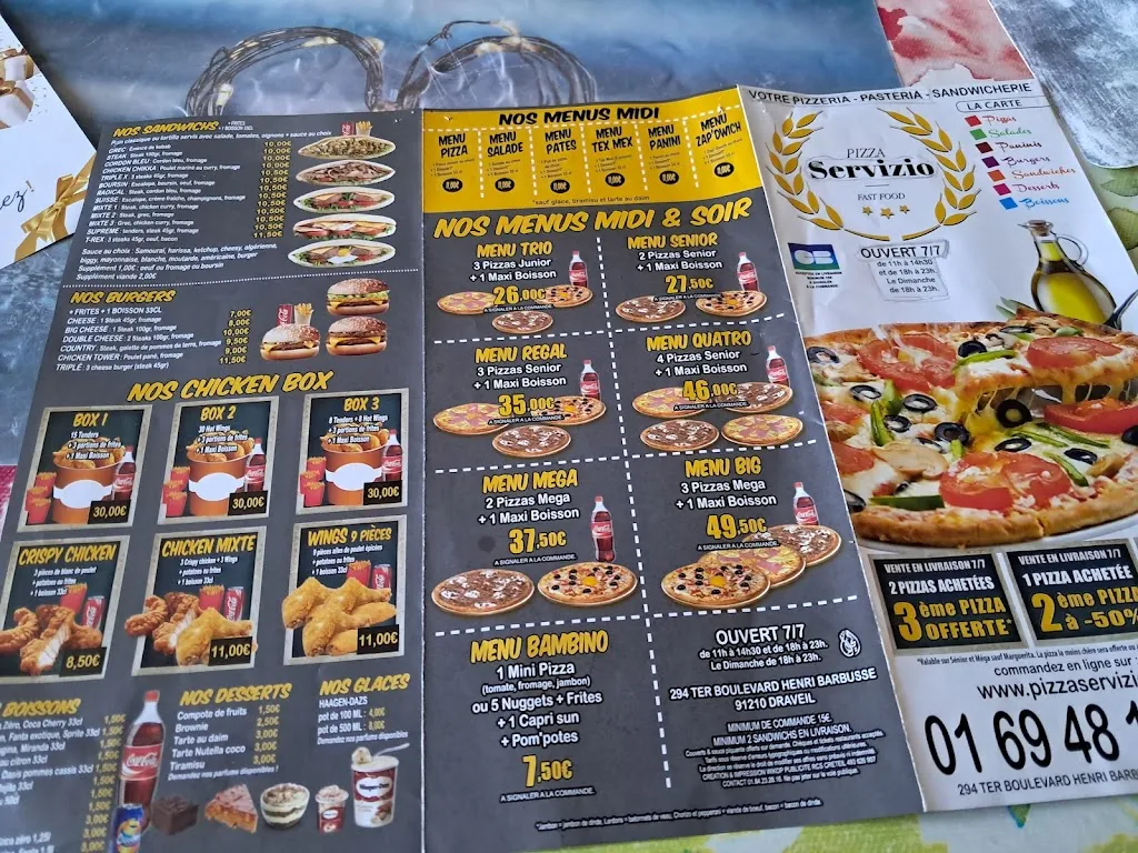 Menu_Pizza Servizio_Draveil_imagen_1