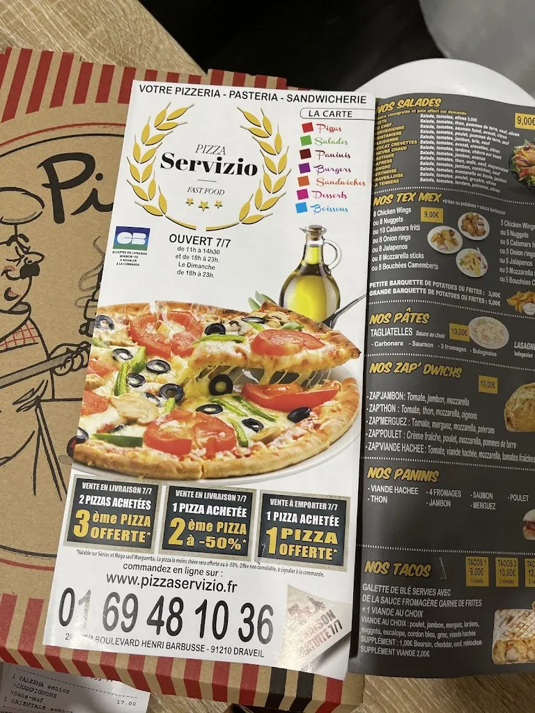 Menu_Pizza Servizio_Draveil_imagen_2