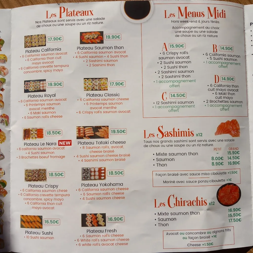 Menu_Le Nara - Restaurant Sushi Thaï_Vigneux-sur-Seine_image_3