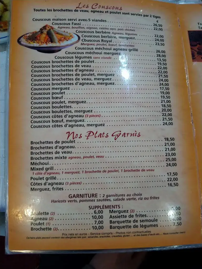 Menu_Palais de Souss_Franconville_immagine_1