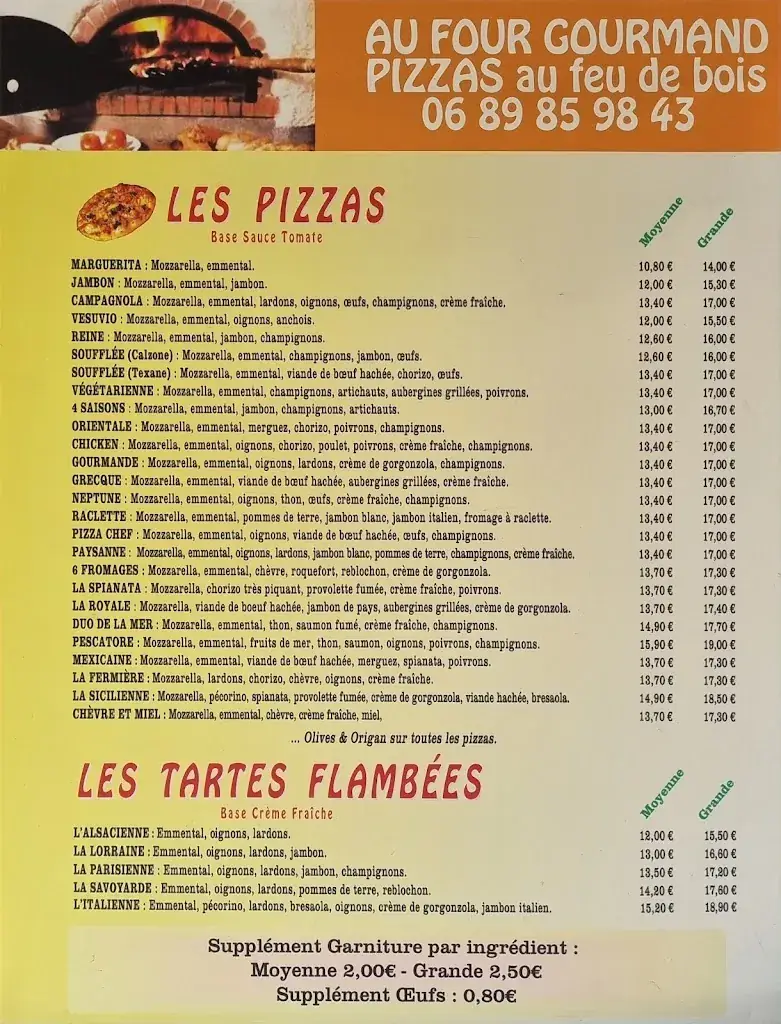 Menu_Au Four Gourmand_Frépillon_image_1