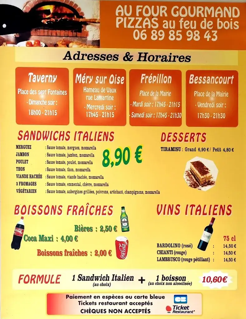 Menu_Au Four Gourmand_Frépillon_image_2