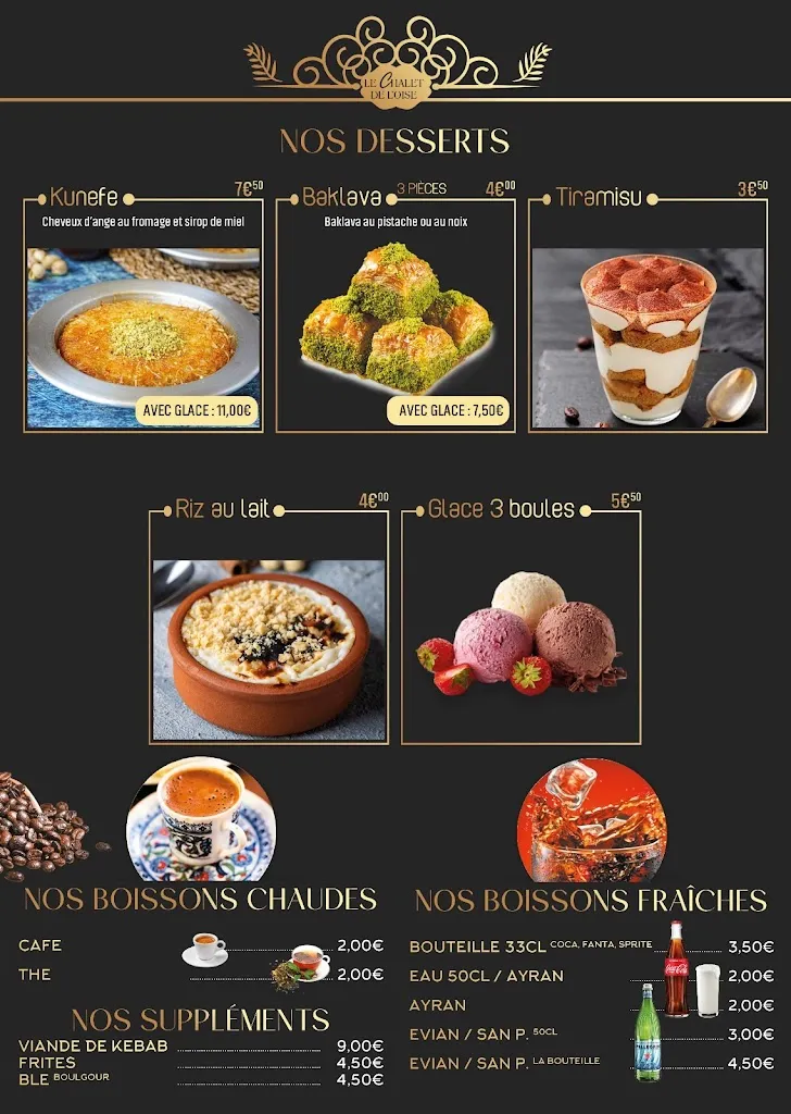 Menu_Restaurant Le Chalet de l’Oise_Ermont_image_1