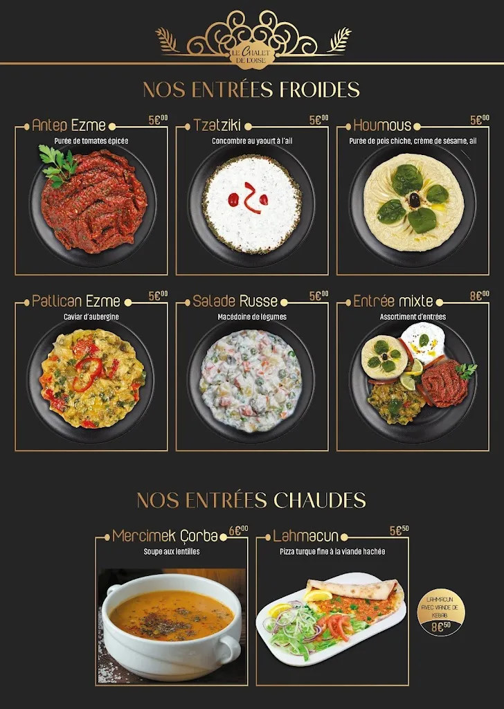 Menu_Restaurant Le Chalet de l’Oise_Ermont_image_3