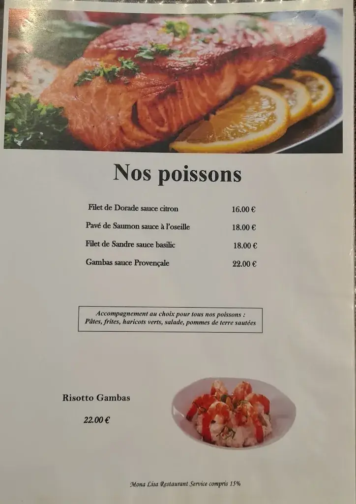 Menu_Restaurant Mona Lisa Ermont_Ermont_image_4