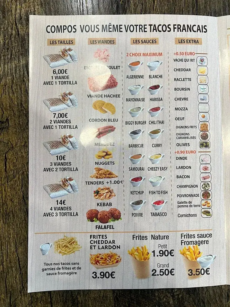 Menu_Tacos Francais_Ermont_image_1
