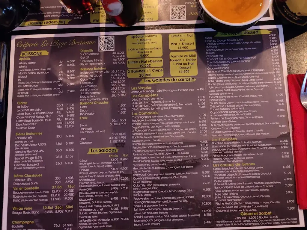 Menu_Crêperie La Plage Bretonne_Bois-d'Arcy_imagen_4