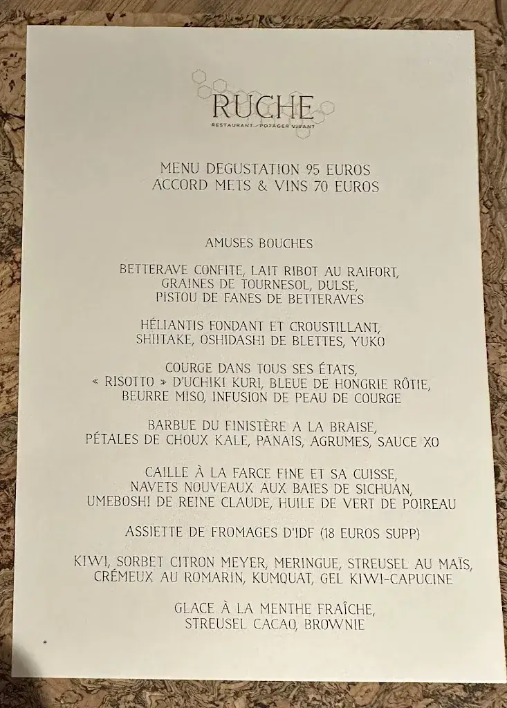 Menu_Domaine les Bruyères / Ruche, le Restaurant_Gambais_image_1