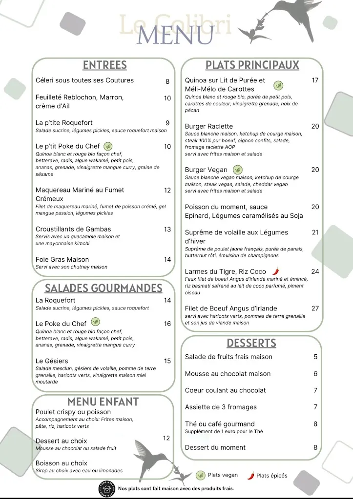 Menu_Le Colibri_Fontenay-aux-Roses_image_1