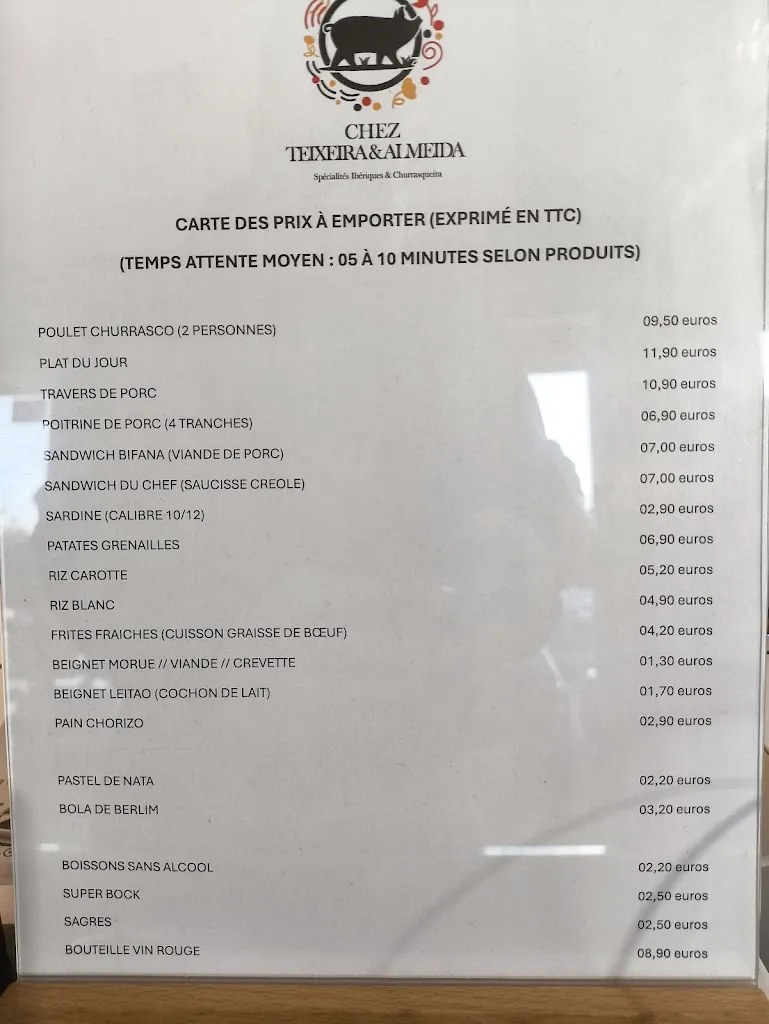 Menu_CHEZ TEIXEIRA & ALMEIDA_Queue-les-Yvelines_image_1