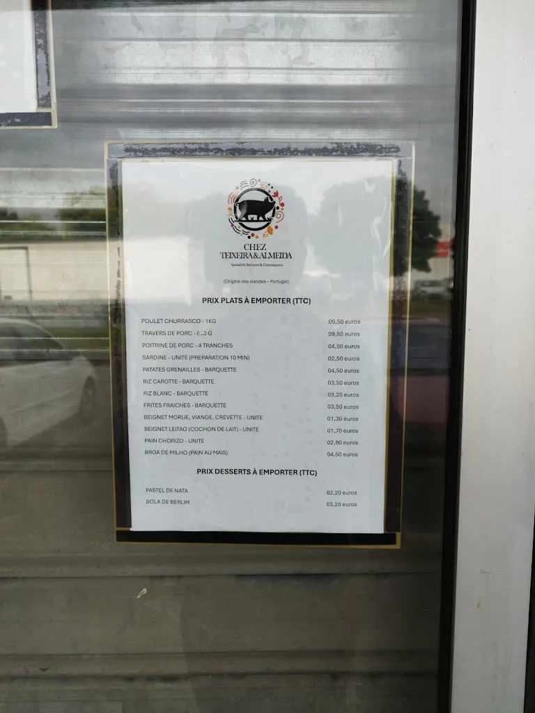 Menu_CHEZ TEIXEIRA & ALMEIDA_Queue-les-Yvelines_image_2