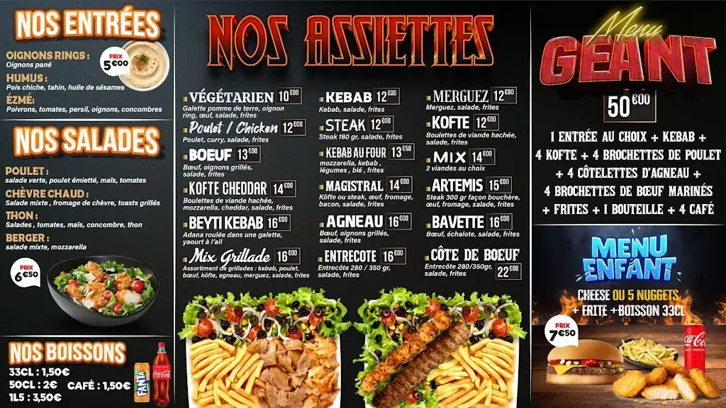 Menu_Restaurant Artemis Kebab&Pizza&Tacos&Grillade&Burger_Queue-les-Yvelines_image_1