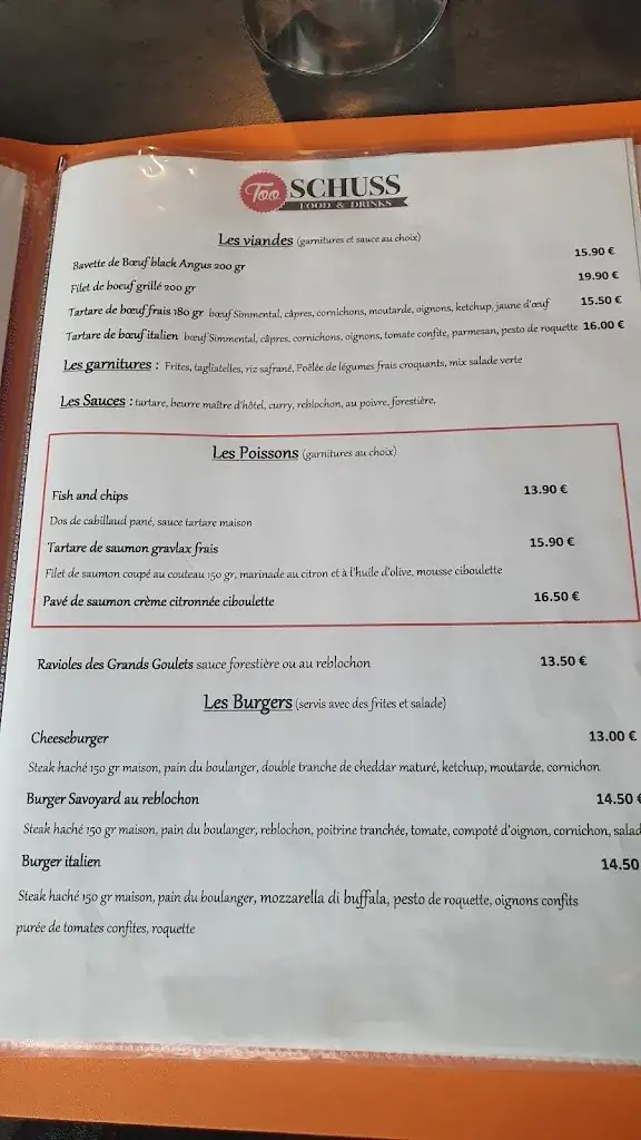 Menu_Too Schuss restaurant au Grand Epagny_Metz-Tessy_immagine_4