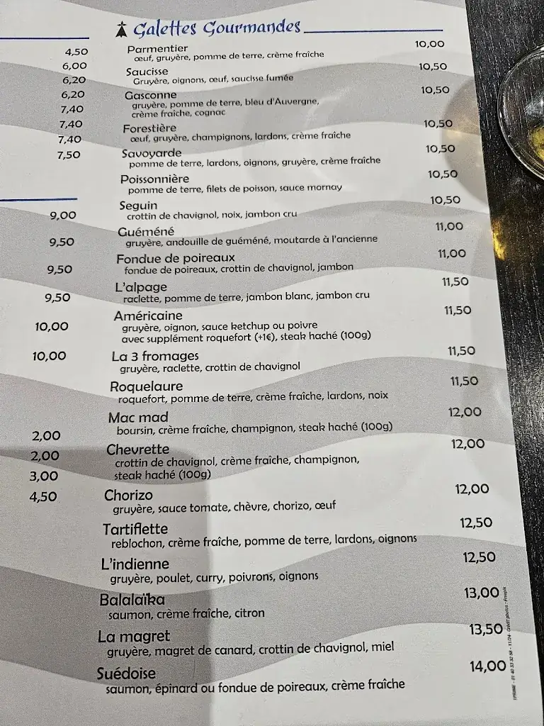 Menu_Crêperie Saint Germain_Gagny_immagine_2