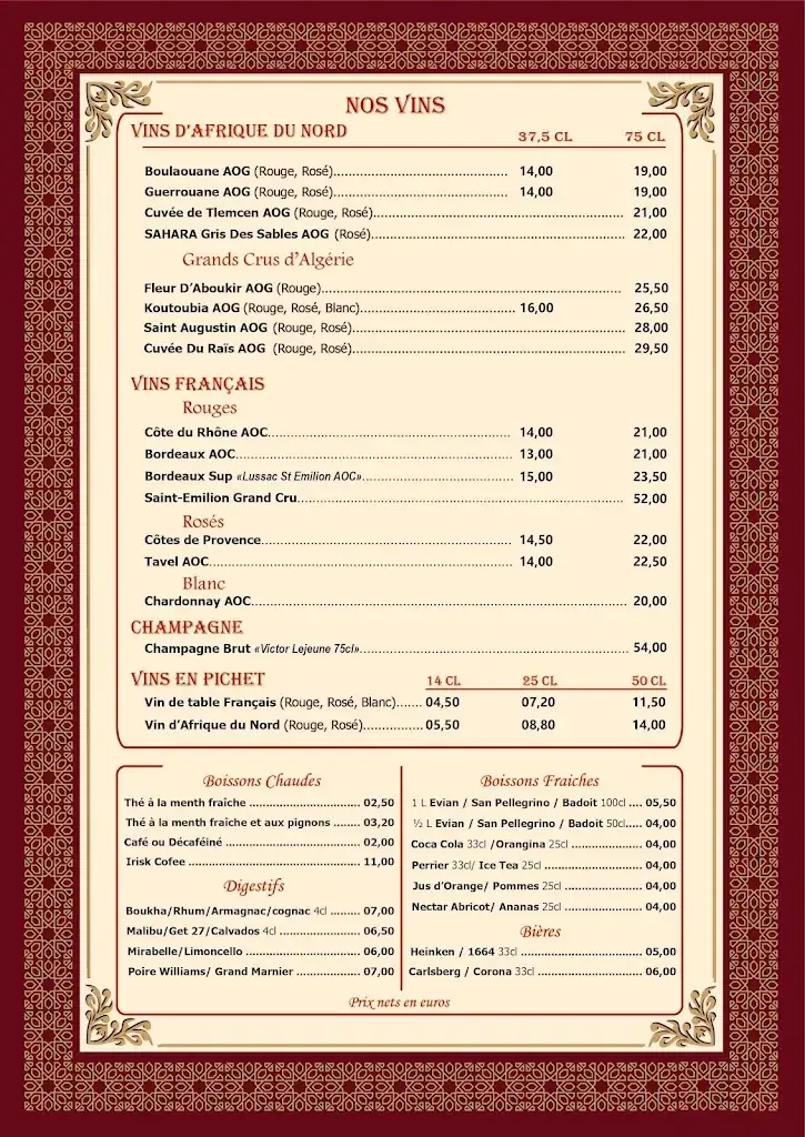 Menu_Le Berbère_Villemomble_image_2