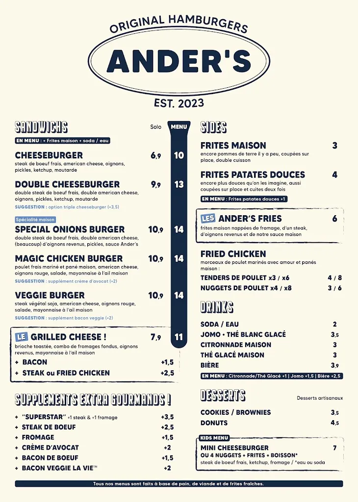 Menu_Ander's Hamburger_Gagny_image_1