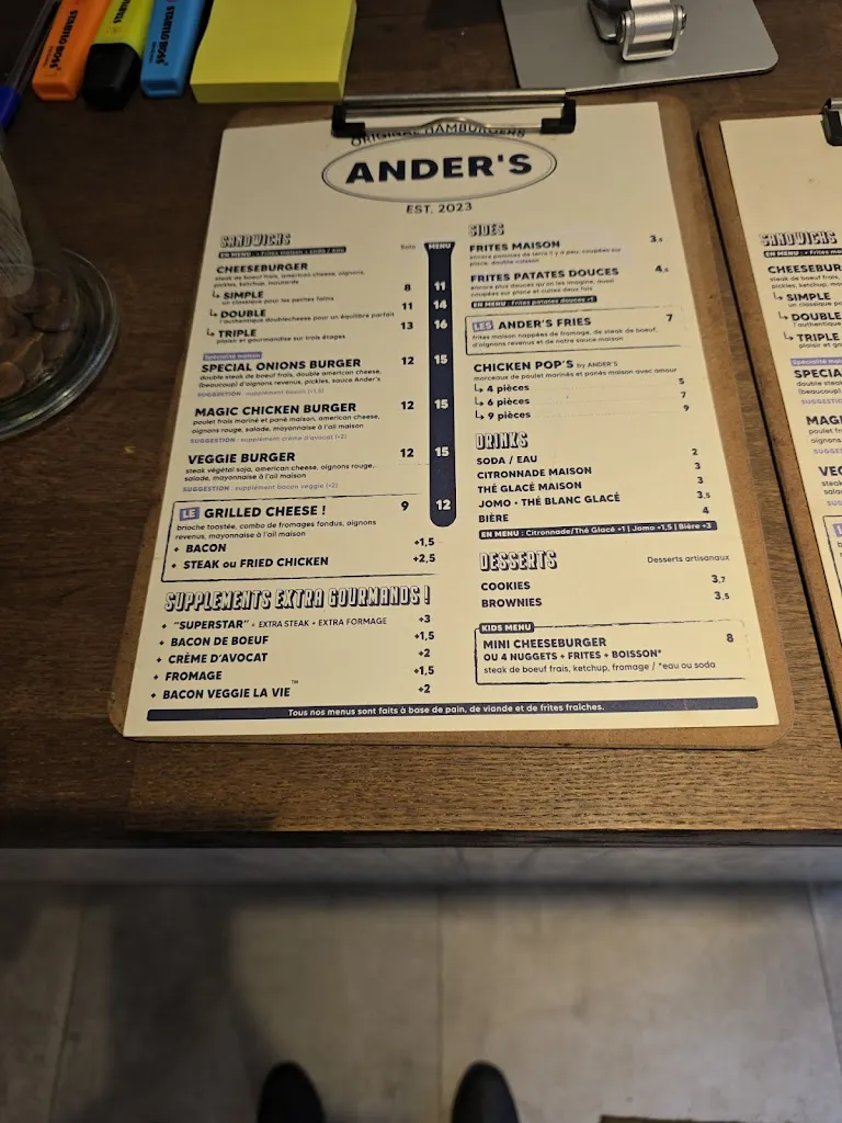 Menu_Ander's Hamburger_Gagny_image_2