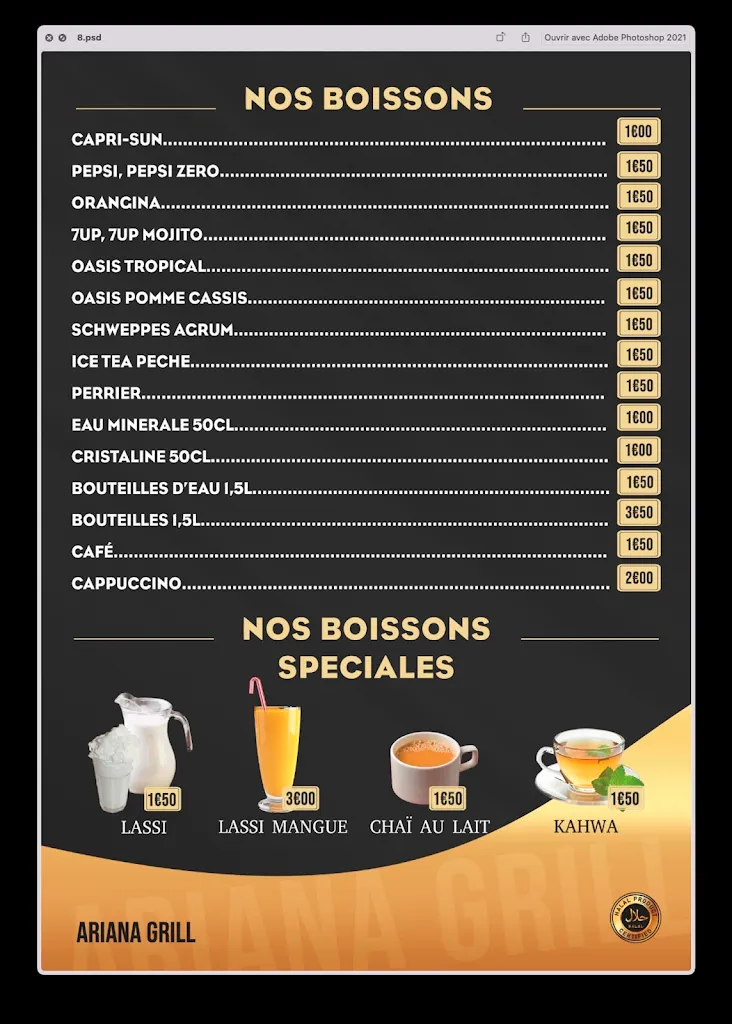 Menu_Ariana Grill_Garges-lès-Gonesse_image_1