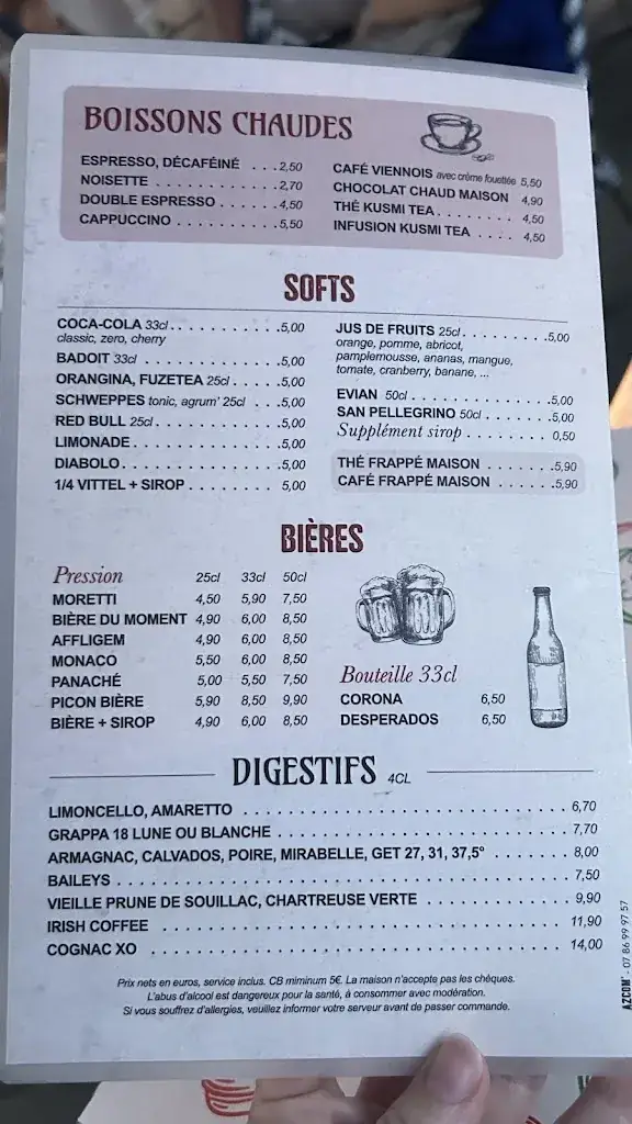 Menu_Il Cappuccino - Restaurant Italien Bord de Marne_Gournay-sur-Marne_image_3